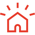 Icona di nuova casa o nuova ristrutturazione